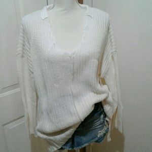 🌺 NWOT Cotton Emporium M Oversized Bulky Sweater